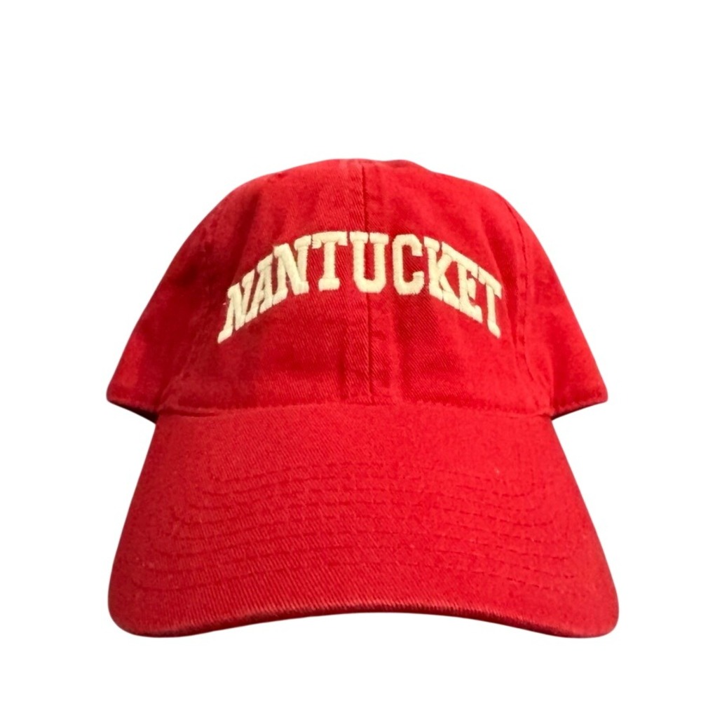 Legacy Athletic Nantucket Baseball Cap Red Embroidered Adjustable Dad Hat